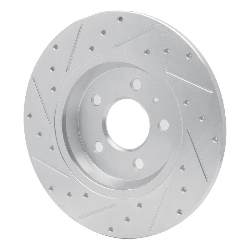 DFC 08-25 Audi Q5 (Mexico) Rear Right Drilled & Slotted Silver Brake Rotor