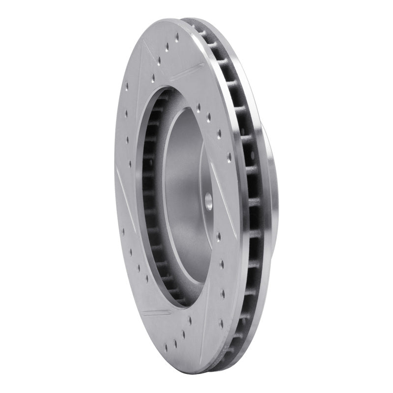 DFC 90-01 Subaru Impreza Front Right Drilled & Slotted Silver Brake Rotor