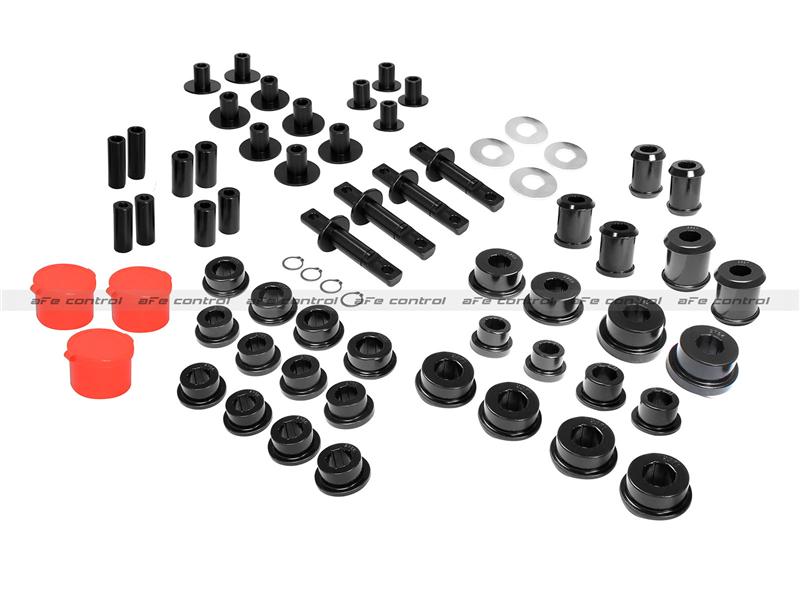 aFe Control PFADT Alum Frame Solid Spherical Control Arm Bearings Set; 06-13 Chevy Corvette C6 Z06