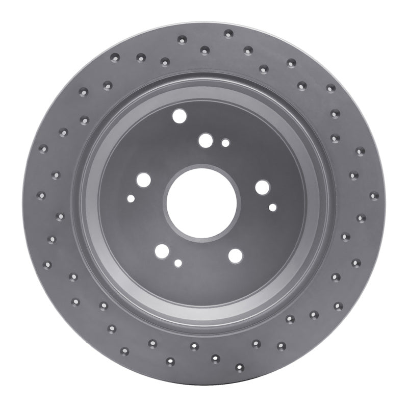 DFC 02-04 Honda Odyssey Rear Left Drilled Geoperformance Rotor