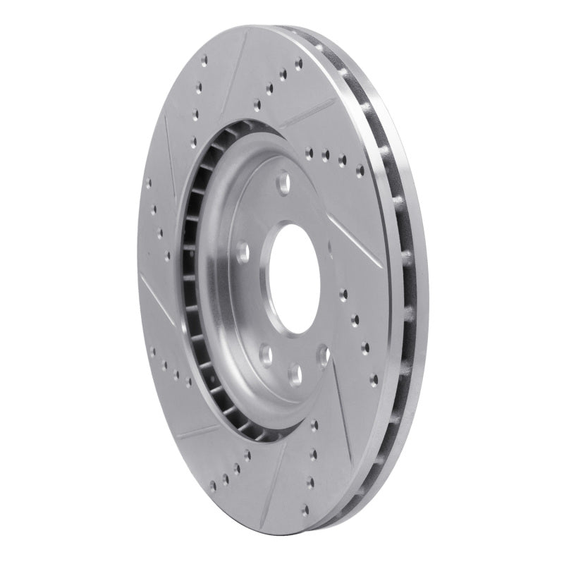 DFC 12-25 Chrysler Pacifica Front Right Drilled & Slotted Silver Brake Rotor