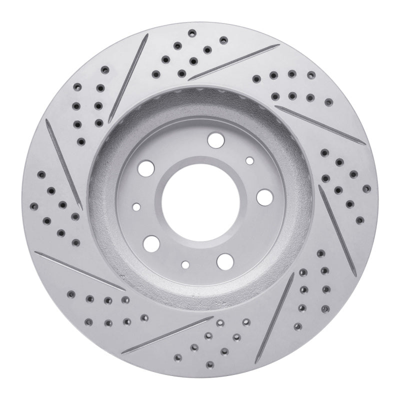 R1 03-07 Cadillac Cts Front Right Drilled & Slotted Geo-Carbon Rotor