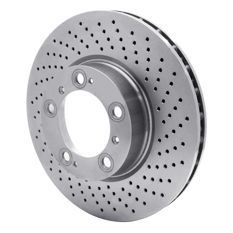 R1 98-12 Porsche 911 Right Front Drilled GeoSPEC Coated Rotor