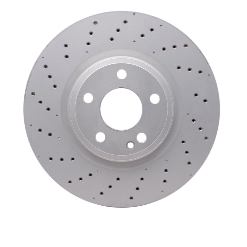 R1 14-20 Infiniti QX30 Front Drilled Carbon Alloy GeoMET Rotor