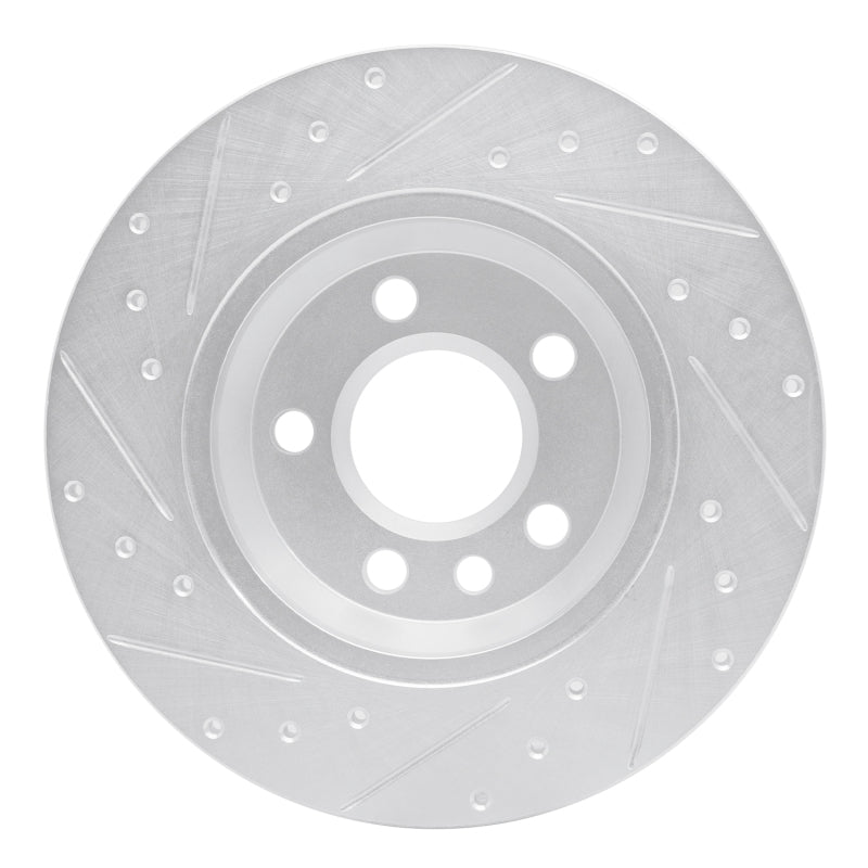 DFC 01-03 Volkswagen EuroVan Rear Right Drilled & Slotted Silver Brake Rotor