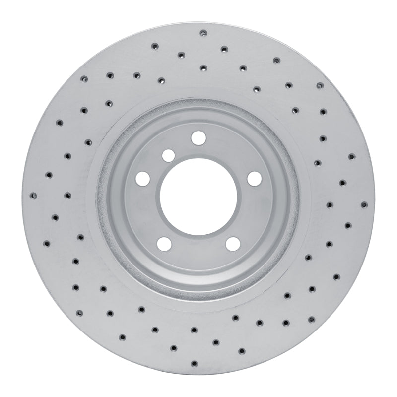 DFC 06-12 BMW 330I Front Left Drilled Geoperformance Rotor