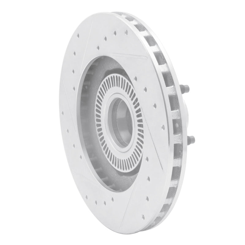 DFC 95-11 Ford Explorer Front Right Drilled & Slotted Silver Brake Rotor