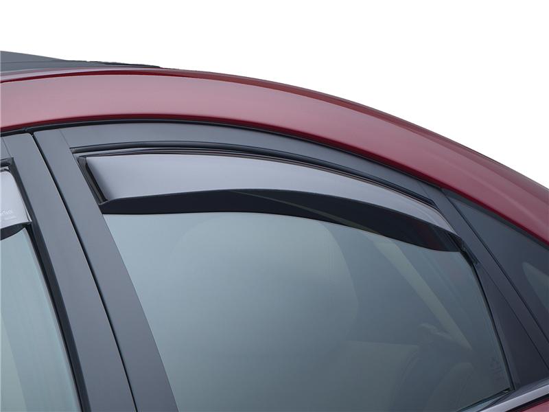 WeatherTech 05-13 Toyota Tacoma Access Cab Front Side Window Deflectors - Dark Smoke