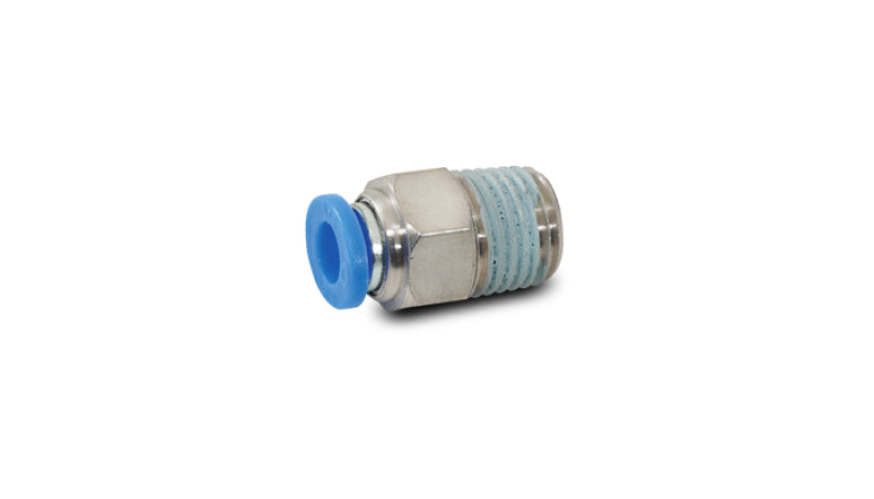 Vibrant Male Straight Pneumatic Vacuum Fitting 1/8in NPT Thread for use with 3/8in 9.5mm OD tubing