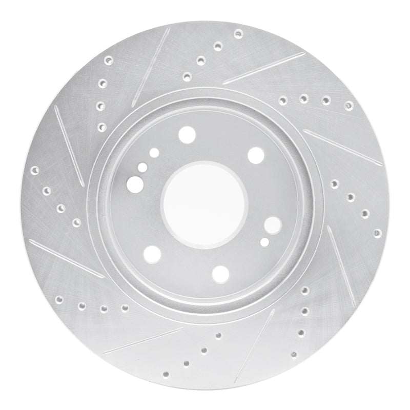 DFC 19-26 Cadillac Escalade ESV Front Right Drilled & Slotted Silver Brake Rotor