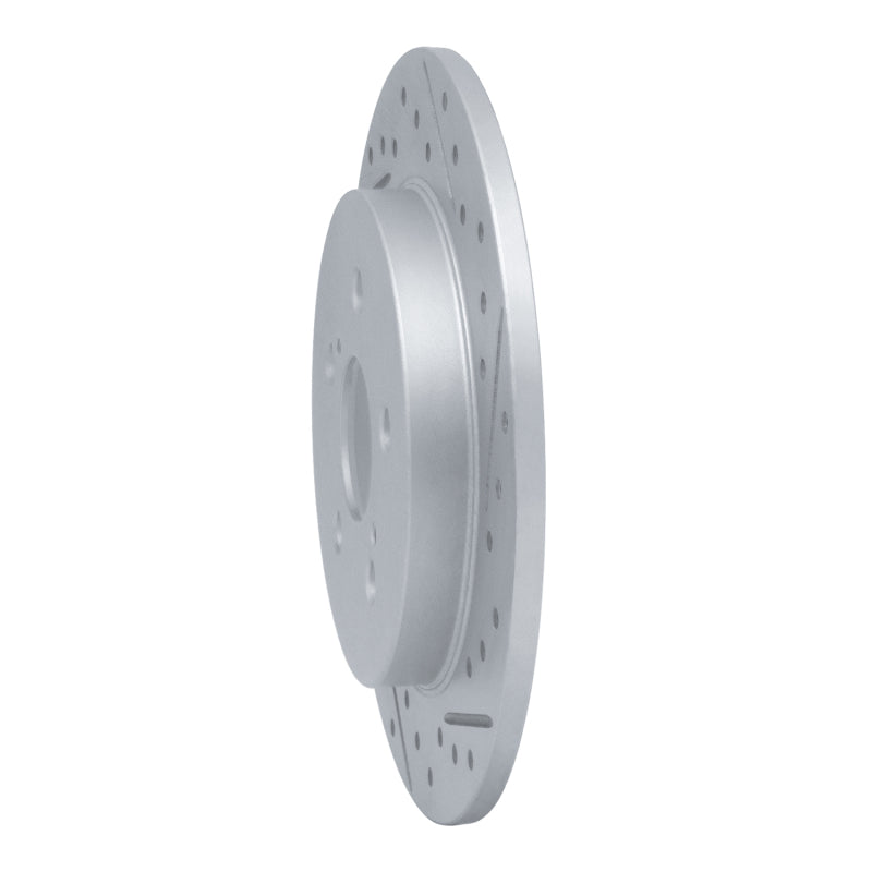 R1 09-24 Lexus CT200H Rear Right Drilled & Slotted Geo-Carbon Rotor