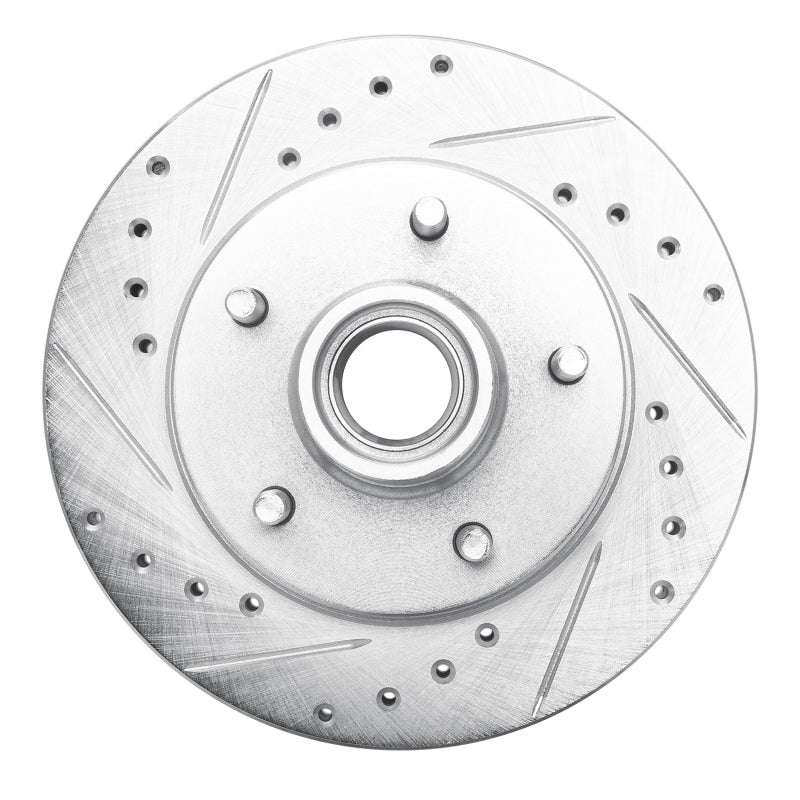 DFC 91-03 Chevrolet S10 Blazer Front Left Drilled & Slotted Silver Brake Rotor