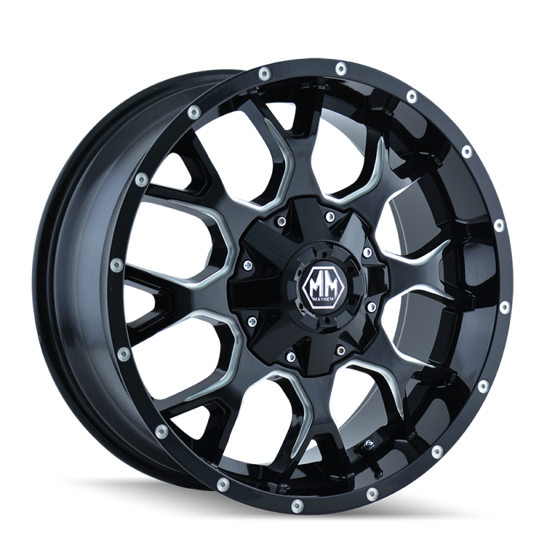 Mayhem 8015 Warrior 20x10 / 6x135 BP / -25mm Offset / 106mm Hub Matte Black Wheel