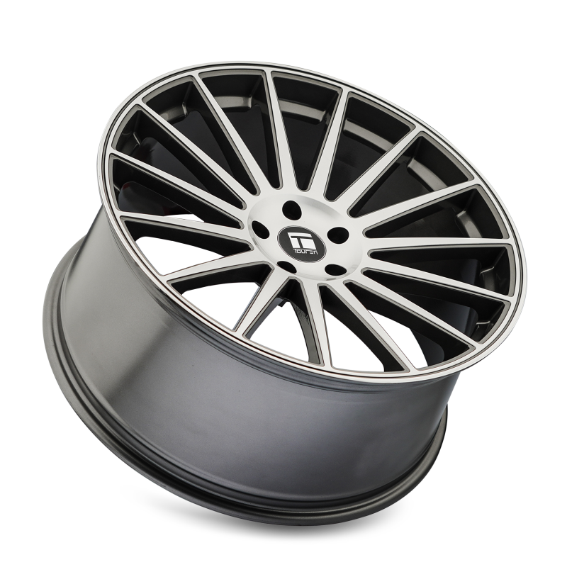 Touren 3292 TR92 20x10.5 / 5x114.3 BP / 35mm Offset / 72.6mm Hub Gloss Graphite Machined Wheel