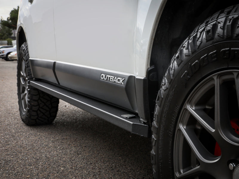 aFe POWER 10-14 Subaru Outback H4 2.5L / H6 3.6L Terra Guard Trail Steps - Black