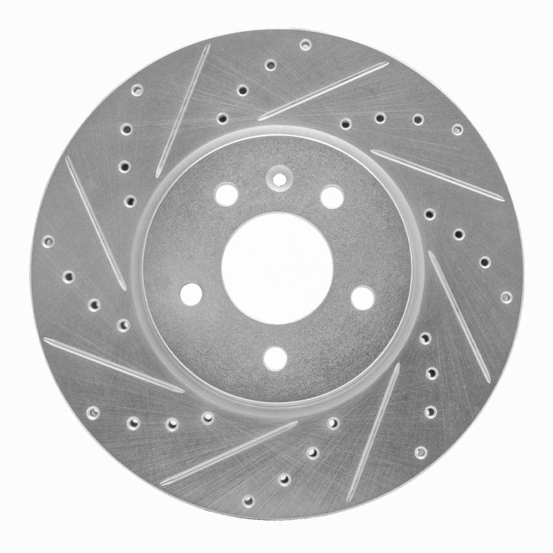 DFC 14-19 Buick Cascada Front Left Drilled & Slotted Silver Brake Rotor