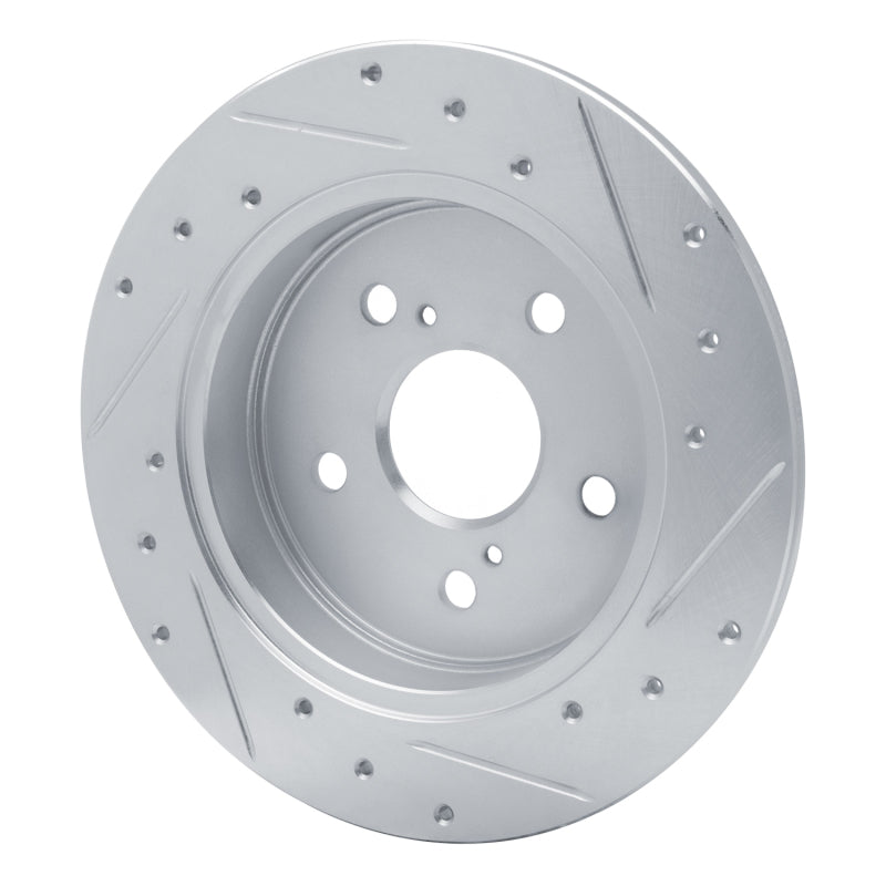 DFC 15-25 Lexus ES350 Rear Left Drilled & Slotted Silver Brake Rotor