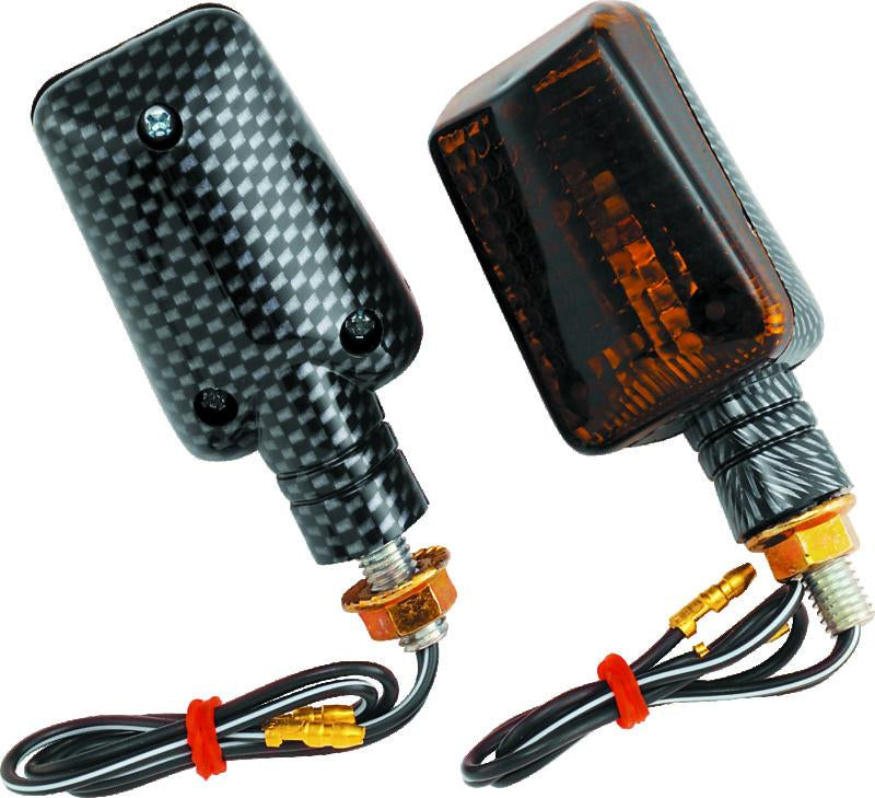 BikeMaster Universal Ministalk Marker Light - Carbon/Smoke