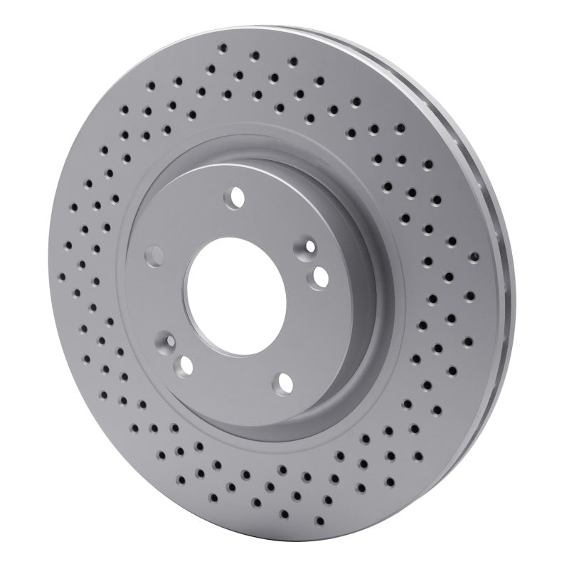 R1 07-08 Hyundai Tiburon Front Drilled GeoSPEC Coated Rotor