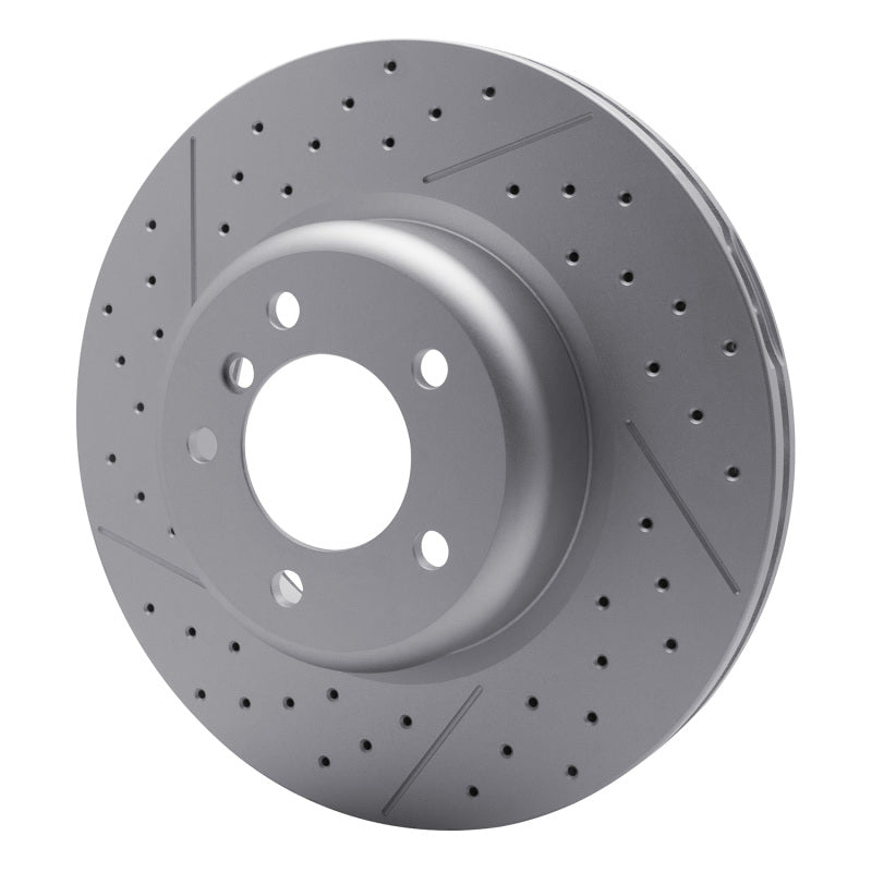 R1 13-13 BMW 135IS Front Drilled & Slotted GeoSPEC Coated Rotor