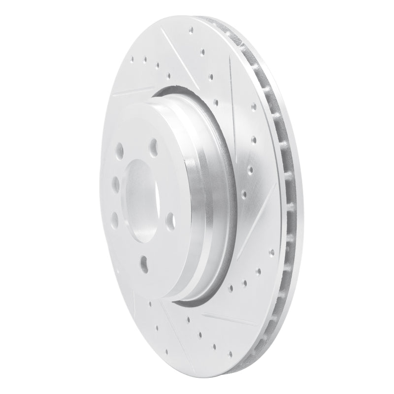 DFC 02-05 BMW 760i Rear Right Drilled & Slotted Silver Brake Rotor