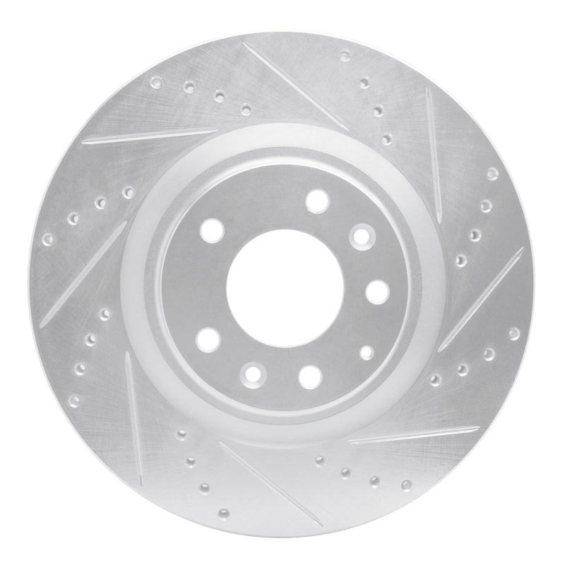DFC 04-11 Mazda RX-8 Front Right Drilled & Slotted Silver Brake Rotor