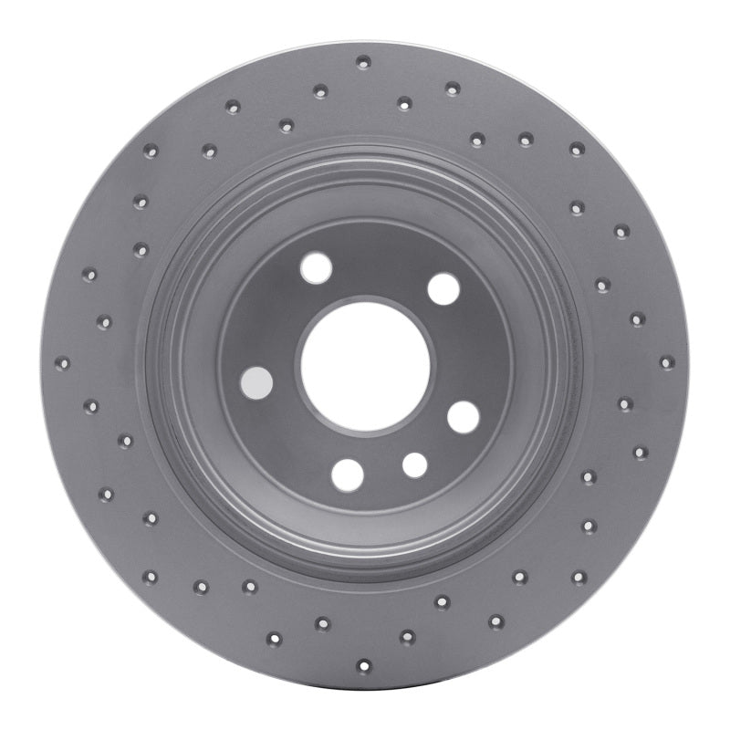 DFC 07-10 Volvo S80 Rear Right Drilled Geoperformance Rotor