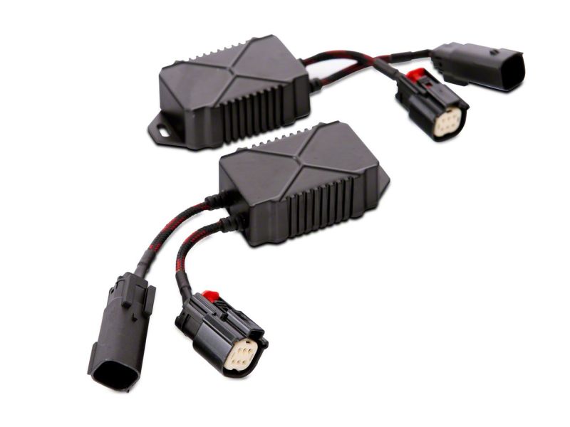Raxiom 18-23 Jeep Wrangler JL Axial Series 9-In LED Headlights- Black Housing (Clear Lens)