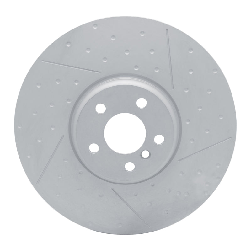 R1 20-25 BMW 430I Right Front Carbon Alloy GeoMET Dimpled & Slotted Rotor