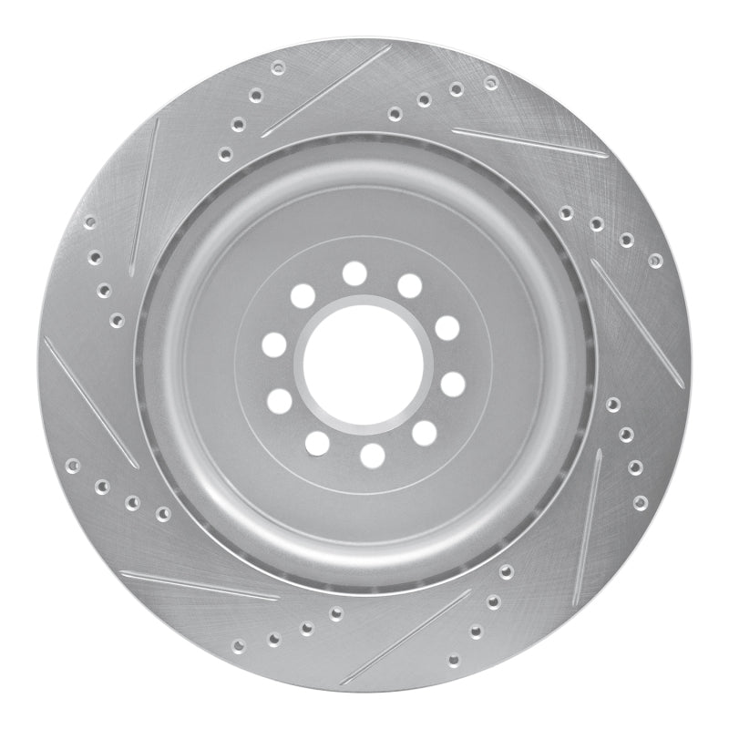 DFC 03-05 Jaguar Super V8 Front Right Drilled & Slotted Silver Brake Rotor