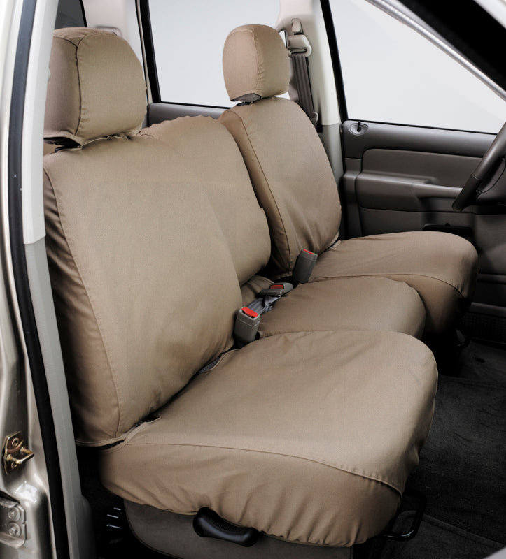 Covercraft 10-23 Toyota 4Runner Polycotton SeatSaver Custom Front Row Seat Covers - Taupe