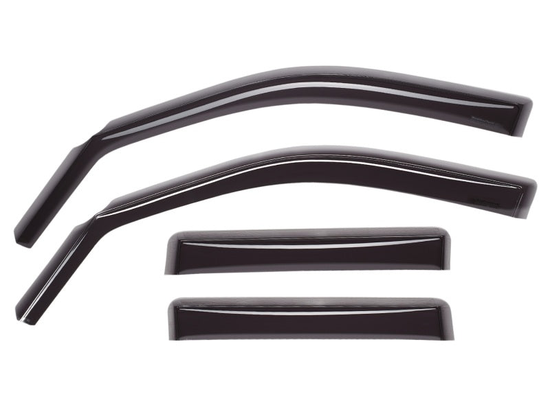 WeatherTech 09-18 Dodge Ram 1500/19-24 RAM 1500 Clssc QuadCab Frt & Rr Window Deflectors - Matte Blk