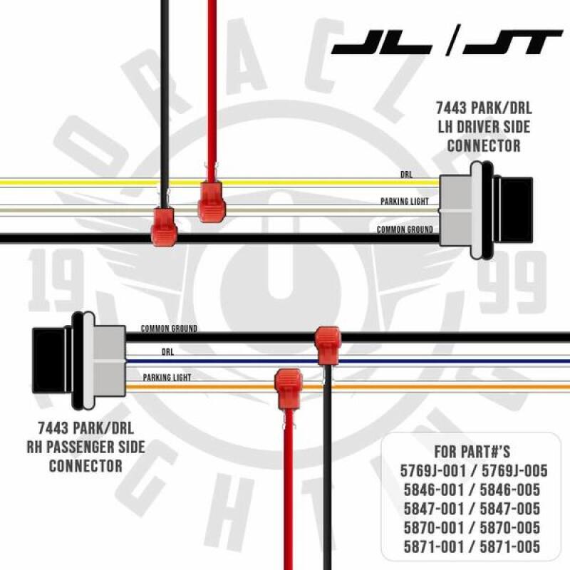 Oracle Pre-Runner Style LED Grille Kit for Jeep Wrangler JL - Amber