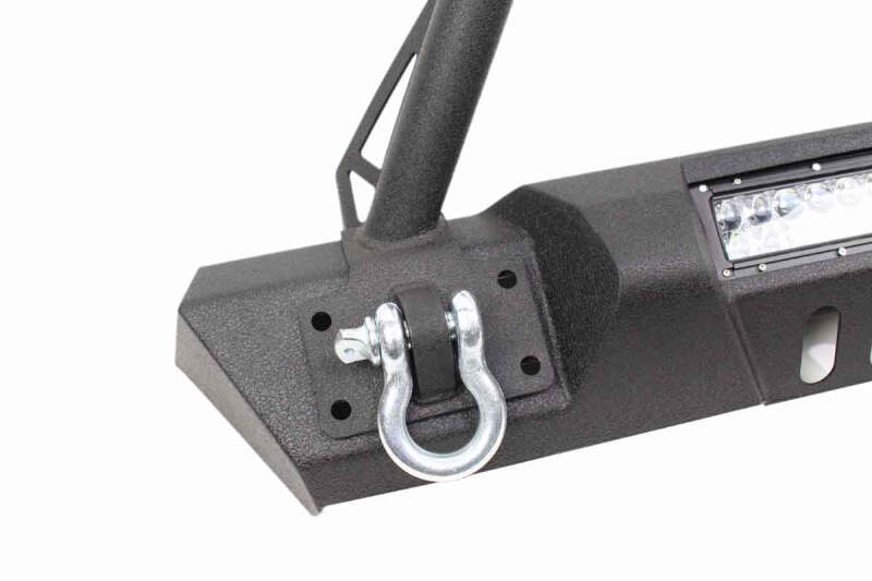 Fishbone Offroad 07-18 Jeep Wrangler JK Frnt Stubby Winch Bumper W/Tube Guard - Blk Txtrd Powdercoat