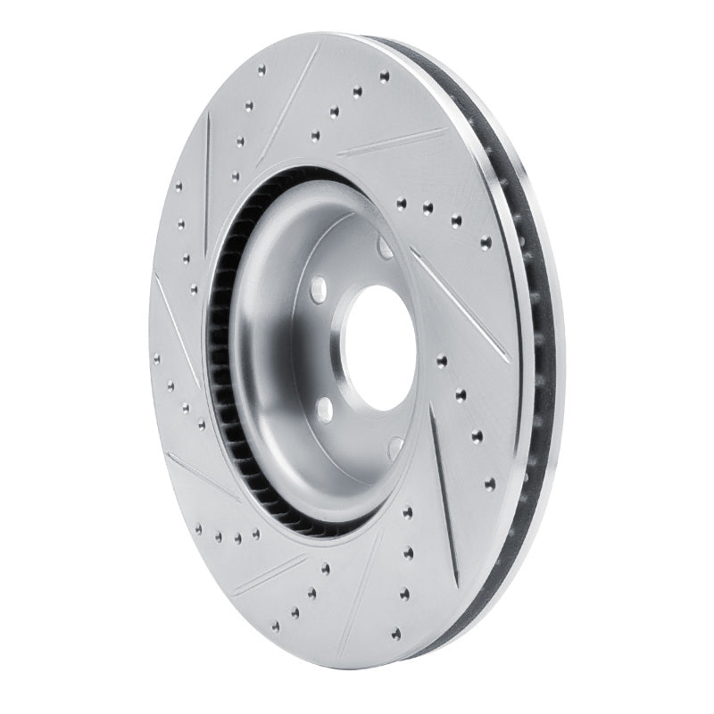 R1 20-25 Ford Escape Front Right Drilled & Slotted Silver Brake Rotor