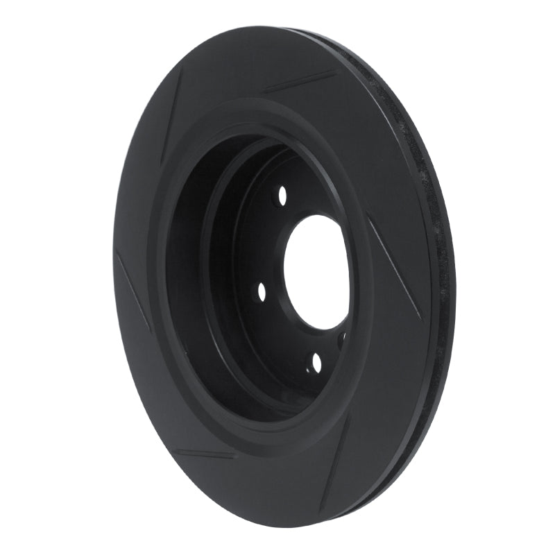 R1 95-99 BMW M3 E36 Rear Left Slotted Black Brake Rotor