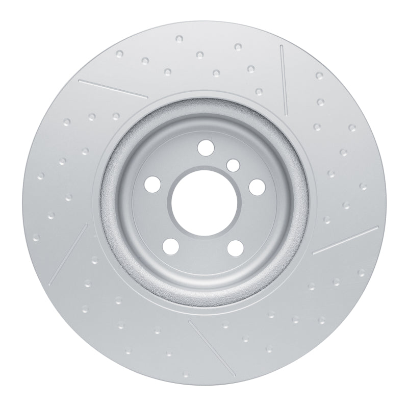 R1 20-25 BMW M440iX Left Rear Dimpled & Slotted GeoSPEC Coated Rotor