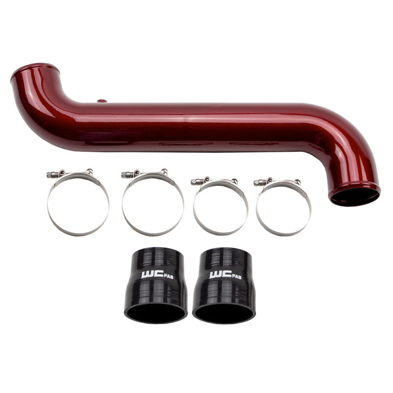 Wehrli 11-16 GM Duramax LML Passenger Side 3.5in Intercooler Pipe - Sparkle Granny Smith