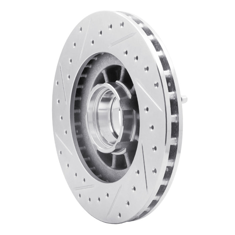 R1 95-97 Ford Ranger (USA/Canada) Front Right Drilled & Slotted Silver Brake Rotor