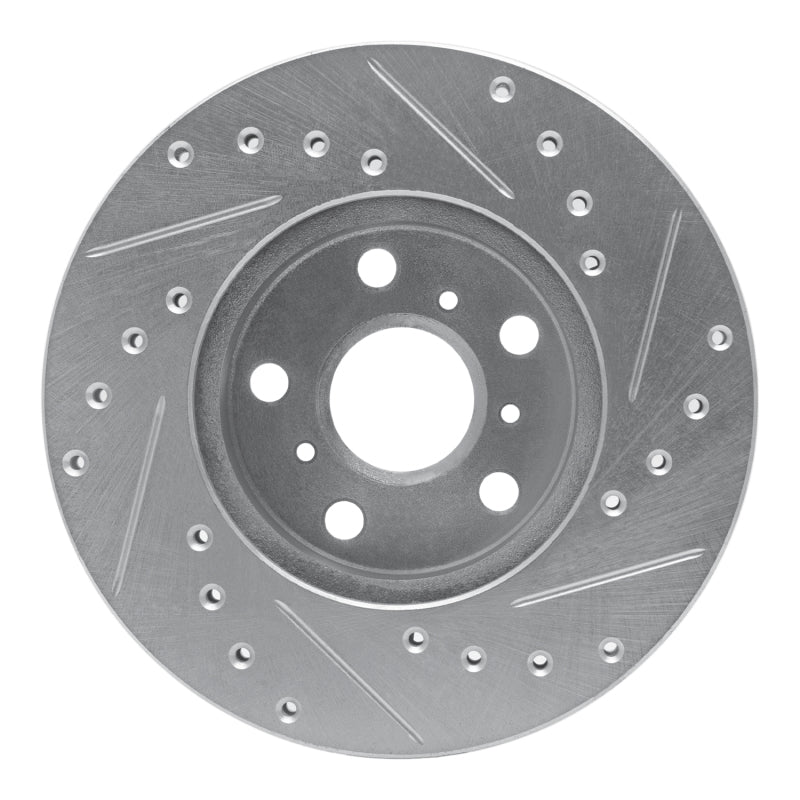 DFC 87-87 Toyota Camry Front Left Drilled & Slotted Silver Brake Rotor