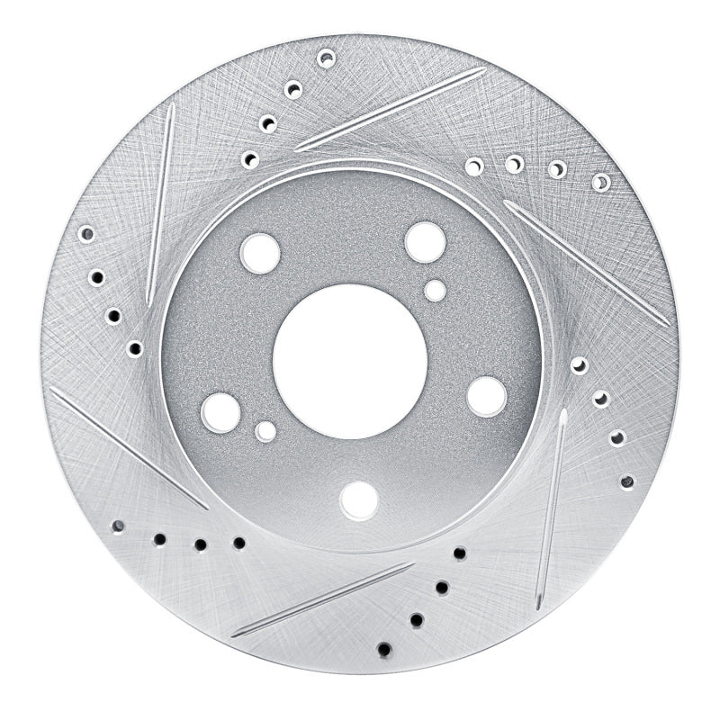 DFC 13-19 Toyota Hilux (Mexico) Front Left Drilled & Slotted Silver Brake Rotor