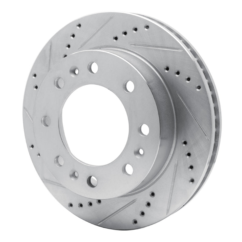 DFC 06-11 Cadillac DTS Front Left Drilled & Slotted Silver Brake Rotor