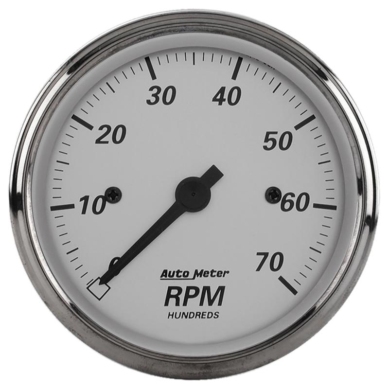 AutoMeter American Platinum 2-1/16in 7K RPM In-Dash Tachometer Gauge