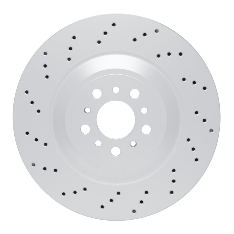 R1 21-25 BMW M2 Left Rear Drilled GeoSPEC Coated Rotor