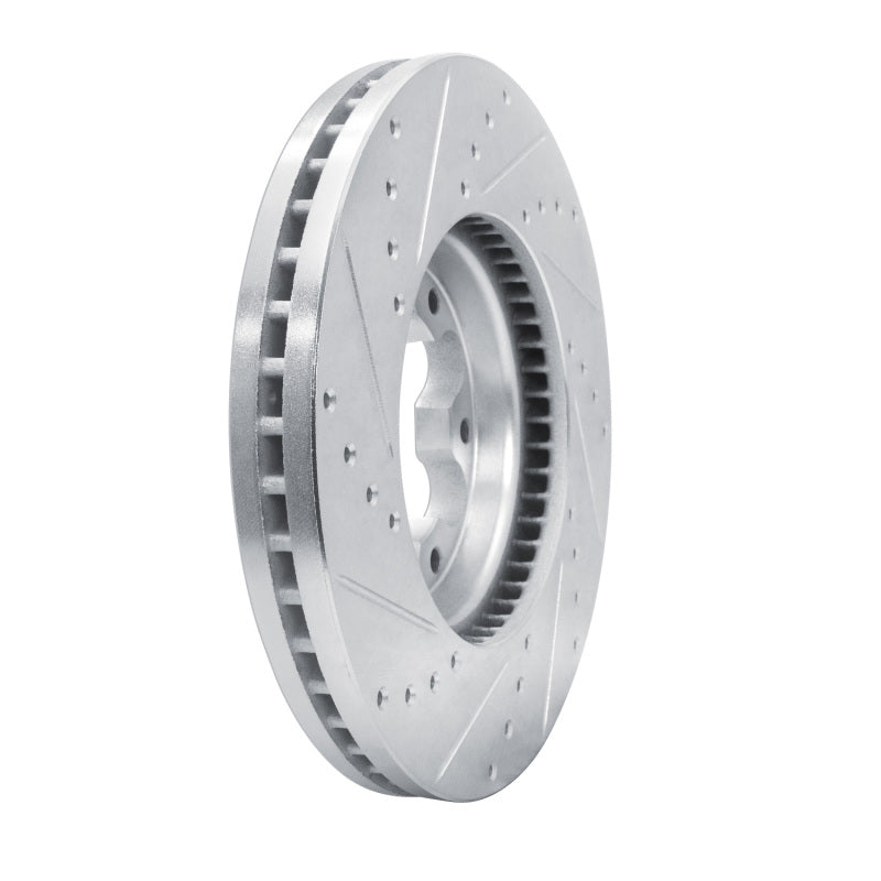 R1 20-25 Ford Transit-150 Front Left Drilled & Slotted Silver Brake Rotor