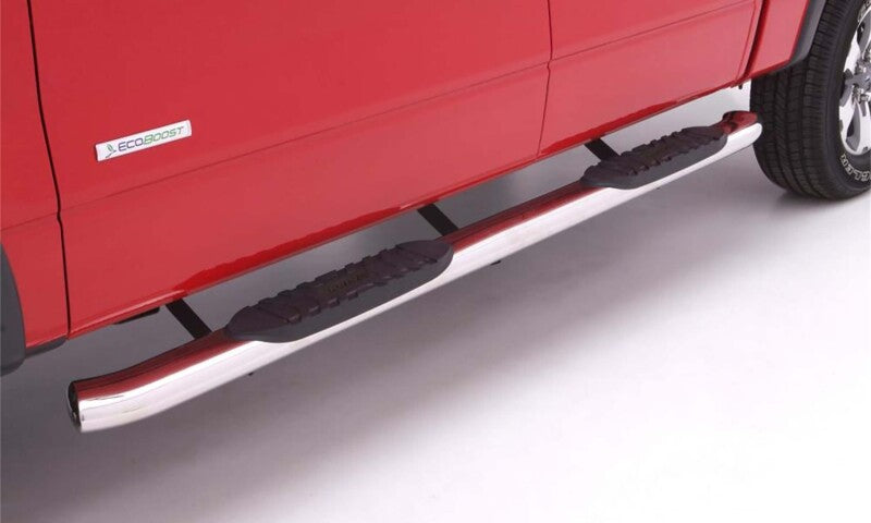 Lund 2019 Ford Ranger 5in. Oval Curved SS Nerf Bars - Polished