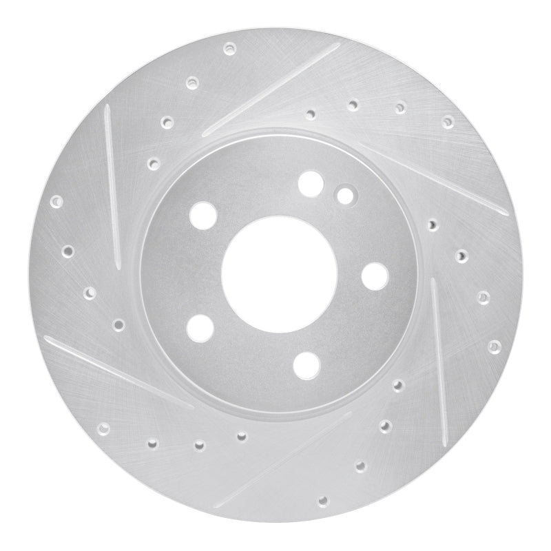 R1 16-23 Mercedes-Benz Viano (Mexico) Front Left Drilled & Slotted Silver Brake Rotor