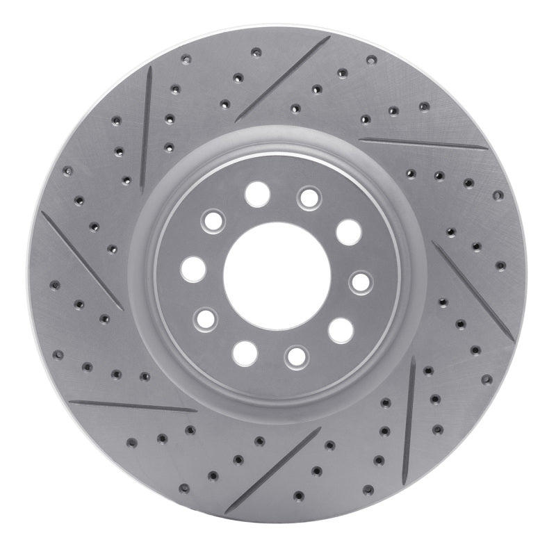 R1 14-26 Alfa Romeo Tonale Front Left Drilled & Slotted Geo-Carbon Rotor