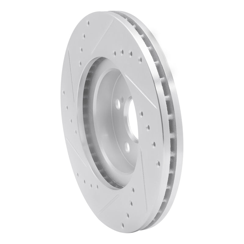 DFC 09-15 Toyota Corolla (Mexico) Front Right Drilled & Slotted Silver Brake Rotor
