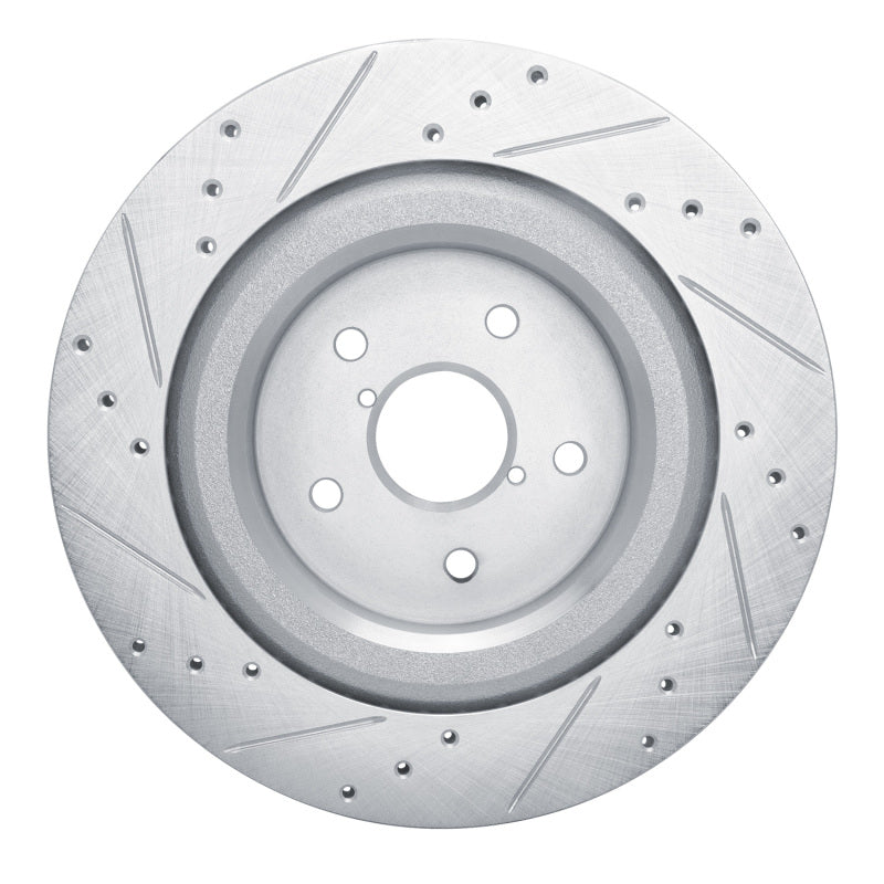 DFC 19-25 Subaru Ascent Rear Right Drilled & Slotted Silver Brake Rotor